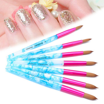 1 ΤΕΜ Γυναικεία UV Gel Builder Nail Art Acylic Powder Tool Pen Carving Sable Nail Painting Brush Manicure