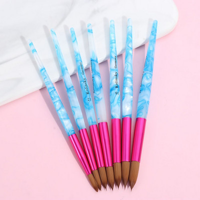 1 ΤΕΜ Γυναικεία UV Gel Builder Nail Art Acylic Powder Tool Pen Carving Sable Nail Painting Brush Manicure