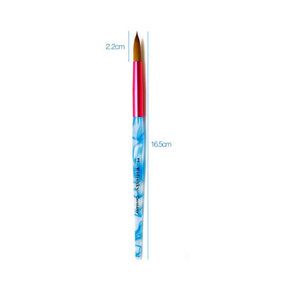 1 buc pentru femei UV Gel Builder Nail Art Pudră acilic Instrument Pen Carving Sable Nail Pick Penie Manichiură