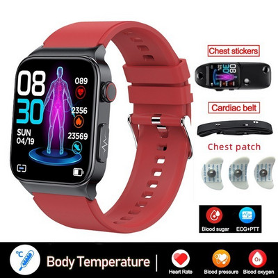 Inteligentné neinvazívne hodinky s viacerými režimami cvičenia, meraním hladiny glukózy v krvi, telesnej teploty, EKG, HRV a ďalšími monitorovacími údajmi 2022