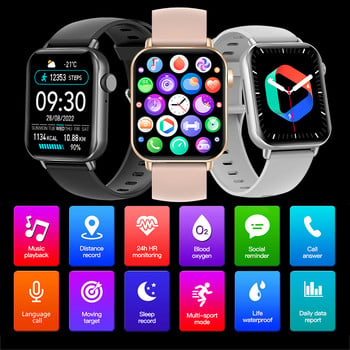 Нов 2023 смарт часовник, жени, мъже, смарт часовник, Bluetooth разговор, смарт часовник за Android, IOS, фитнес тракер, спортен смарт часовник G89