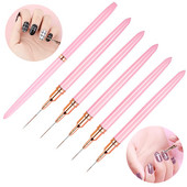 5/8/12/20/25mm garnituri profesionale pentru arta unghiilor, perii cu dungi DIY, linii de desen, dungi, flori, pix, accesorii de extensie cu gel