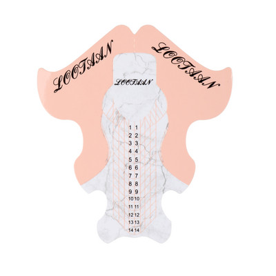 ANGNYA Sfaturi franțuzești pentru forma de unghii Acrilic UV Gel Extensie Curl Form Nail Builder Gel autocolant Ghid pentru matriță Accesorii pentru salon de manichiură