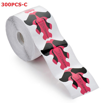 100 buc. Forme de hârtie în formă de romb stiletto pătrate, autoadezive, franceză, autocolant, gel de ghidare, vârfuri acrilice, curbă de extensie