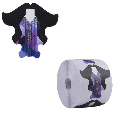 500 buc Extensie Unghii Sfaturi Mucegai Acrilic Forme Inferioare Hârtii Gel Constructii Șablon Manichiură Fibră Instrument franceză