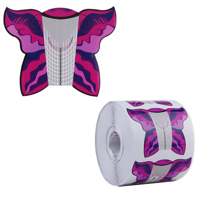 500 buc Extensie Unghii Sfaturi Mucegai Acrilic Forme Inferioare Hârtii Gel Constructii Șablon Manichiură Fibră Instrument franceză