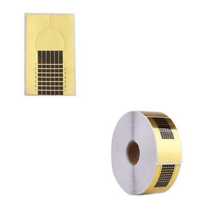 500 buc Extensie Unghii Sfaturi Mucegai Acrilic Forme Inferioare Hârtii Gel Constructii Șablon Manichiură Fibră Instrument franceză