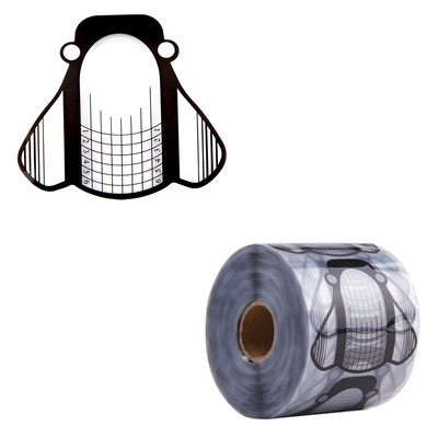 500 buc Extensie Unghii Sfaturi Mucegai Acrilic Forme Inferioare Hârtii Gel Constructii Șablon Manichiură Fibră Instrument franceză