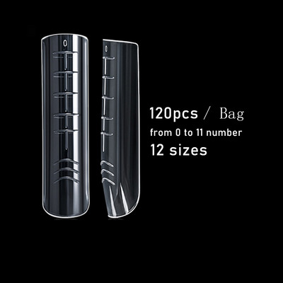 Oblici za nokte Produžavanje prstiju Lažni kalupi za nokte Puno pokrivanje Brza izgradnja Poli gel sustav za nokte DIY Art Tips Decoration