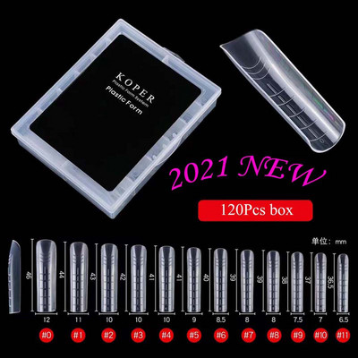 Oblici za nokte Produžavanje prstiju Lažni kalupi za nokte Puno pokrivanje Brza izgradnja Poli gel sustav za nokte DIY Art Tips Decoration