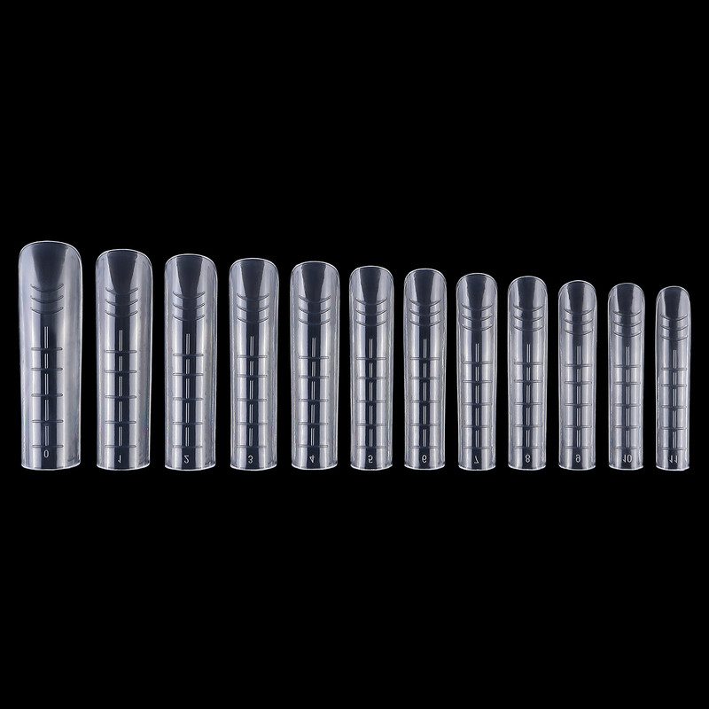 Oblici za nokte Produžavanje prstiju Lažni kalupi za nokte Puno pokrivanje Brza izgradnja Poli gel sustav za nokte DIY Art Tips Decoration