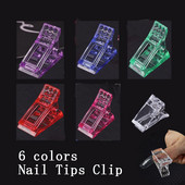 Akril körömcsúcsok klip kettős formákhoz Crystal Clip átlátszó zselé Gyors körömcsúcsok hamis körömcsipeszhez penész építő fix eszközök