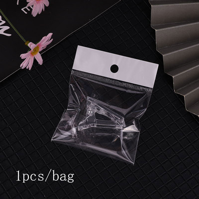 Akril körömcsúcsok klip kettős formákhoz Crystal Clip átlátszó zselé Gyors körömcsúcsok hamis körömcsipeszhez penész építő fix eszközök