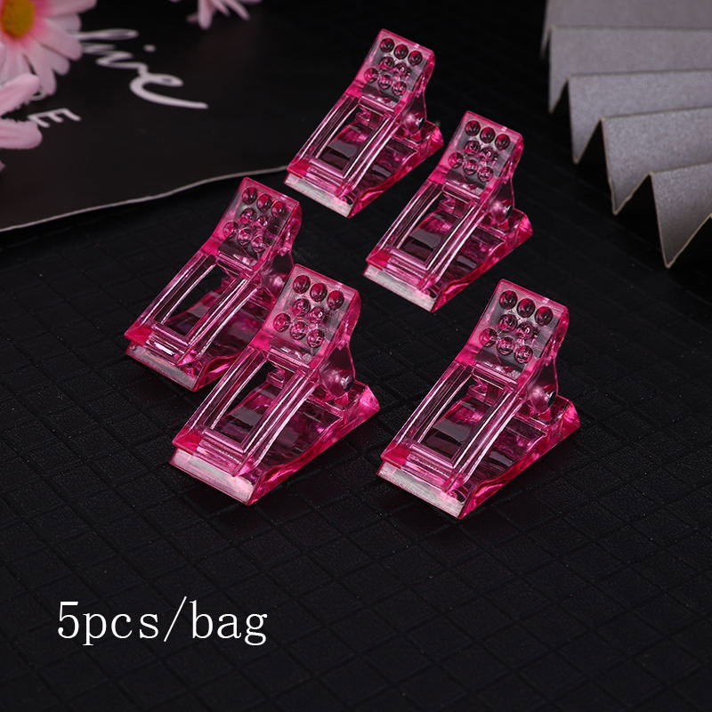 Akril körömcsúcsok klip kettős formákhoz Crystal Clip átlátszó zselé Gyors körömcsúcsok hamis körömcsipeszhez penész építő fix eszközök