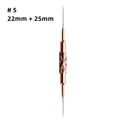 1 perie cu două capete pentru arta unghiilor, stil imprimat leopard, design pentru unghii, cu dungi, pix pentru desen pentru linie lungă alungită, detalii subțiri