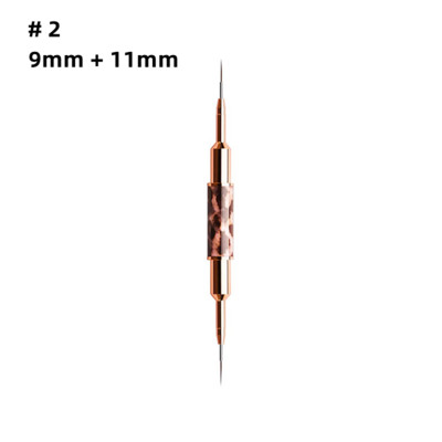 1 perie cu două capete pentru arta unghiilor, stil imprimat leopard, design pentru unghii, cu dungi, pix pentru desen pentru linie lungă alungită, detalii subțiri