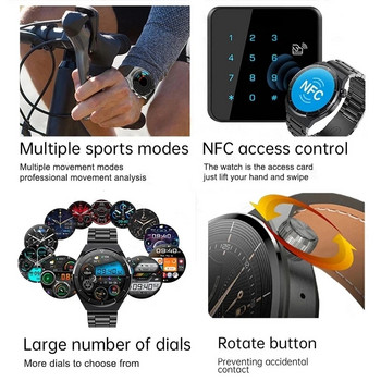 2023 Нов часовник GT3 Pro Смарт часовник Мъжки NFC Водоустойчив спортен фитнес тракер Bluetooth Call Smartwatch Man за HUAWEI Android IOS