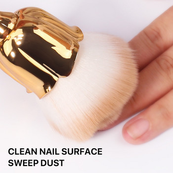 1 τεμ Rose Nail Art Dust Brush For Manicure Beauty Brush Blush Soft Powder Brushes Αξεσουάρ νυχιών με τζελ μόδας Εργαλεία υλικού