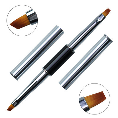 12 Stil Dual End Nail Art Dungi Liner Liner DIY Pensule pentru pictură Pudră lichidă UV GEL Extensie Builder Pix francez pentru desen