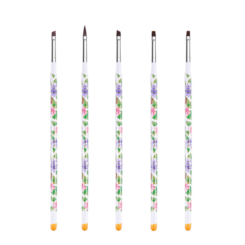 Perie de unghii pentru manichiură Perie de gel pentru arta unghiilor 15 buc/set Perie de unghii pulbere lichidă acrilice perie de gel pentru sculptat