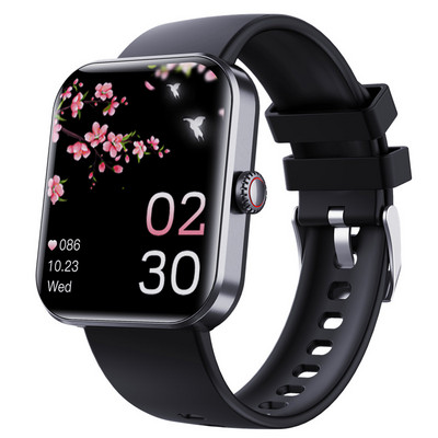 Viedpulkstenis vīriešiem diennakts glikozes līmeņa asinīs viedpulkstenis sirdsdarbības temperatūras monitorings sporta izsekotājs 1,91 collu ekrāns