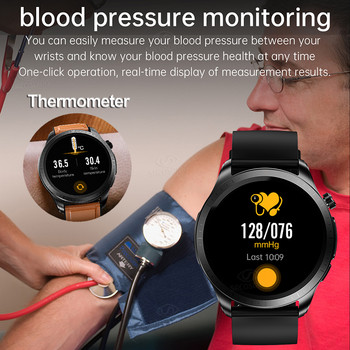 Интелигентен часовник ECG+PPG Кръвна глюкоза Телесна температура Истински кислород в кръвта Смарт часовник 1,39 инча 360*360 екран Heart Rate Health Watch