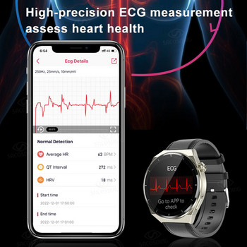 ECG+PPG Смарт часовник Здраве Неинвазивен кръвна захар Сърдечен ритъм Кръвно налягане Фитнес Спортни часовници IP68 Водоустойчив смарт часовник