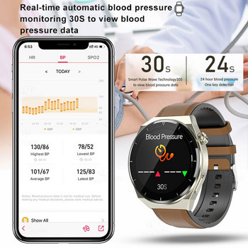 Έξυπνο ρολόι ECG+PPG Health Μη επεμβατικό Σάκχαρο αίματος Καρδιακός ρυθμός Πίεση Fitness Αθλητικά Ρολόγια IP68 Αδιάβροχο Smartwatch