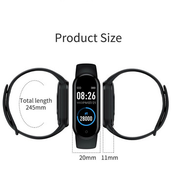 Μ6 Έξυπνο ρολόι ανδρικό γυναικείο βραχιόλι γυμναστικής Παρακολούθηση καρδιακών παλμών Αδιάβροχο αθλητικό SmartWatch Γυναικεία ρολόγια για Xiaomi