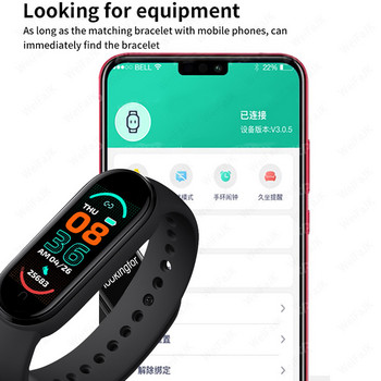 Μ6 Έξυπνο ρολόι ανδρικό γυναικείο βραχιόλι γυμναστικής Παρακολούθηση καρδιακών παλμών Αδιάβροχο αθλητικό SmartWatch Γυναικεία ρολόγια για Xiaomi