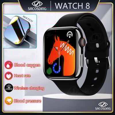 Έξυπνο ρολόι Γυναικείο 2023 Σειρά 8 2.0" Οθόνη Bluetooth Κλήση Καρδιακής Πίεσης Ανδρικό Έξυπνο Ρολόι για Apple Watch IWO Watch 8