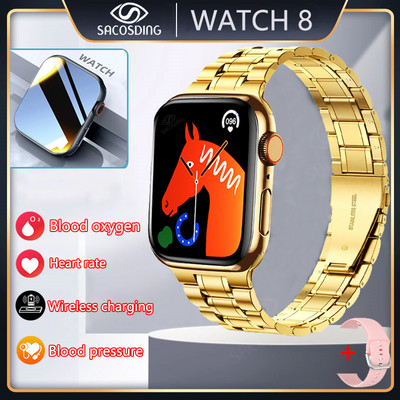 Έξυπνο ρολόι Γυναικείο 2023 Σειρά 8 2.0" Οθόνη Bluetooth Κλήση Καρδιακής Πίεσης Ανδρικό Έξυπνο Ρολόι για Apple Watch IWO Watch 8