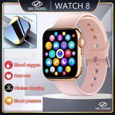 Έξυπνο ρολόι Γυναικείο 2023 Σειρά 8 2.0" Οθόνη Bluetooth Κλήση Καρδιακής Πίεσης Ανδρικό Έξυπνο Ρολόι για Apple Watch IWO Watch 8