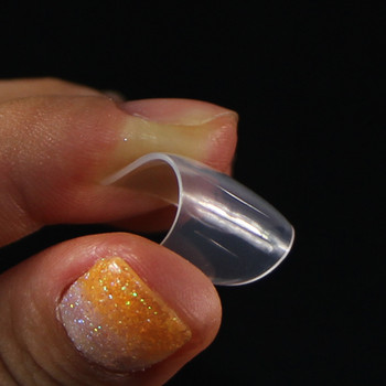 Poly Nail Gel Dual Form Mold Finger Top Fake Nail Quick Building Nail Art UV Builder Polish μορφές νυχιών