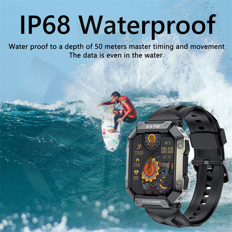 Ceas inteligent CHYCET de 1,92 inchi, bărbați, femei, poarta ceas inteligent pentru bărbați, monitorizare ritm cardiac de ultimă generație, tensiune arterială, 2023, ceas inteligent sport