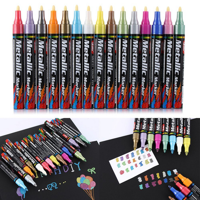 Vandeniui atsparus metalinis stiklas, guminis, alyvinis rašiklis Creative Marker Paint Tire Marker