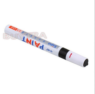 Universalus vandeniui atsparus nuolatinės padangos padangos protektoriaus gumos dažų žymeklis baltas automobilio motociklo 1 vnt.