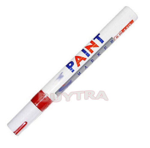 Universalus vandeniui atsparus nuolatinės padangos padangos protektoriaus gumos dažų žymeklis baltas automobilio motociklo 1 vnt.