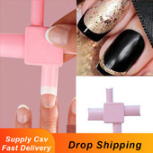 1PC Pro French Nail Tips Model Ghid de tuns pentru unghii acrilice W/Concave/În formă de inimă Instrument de tăiat manichiură franceză Nail Art Tool