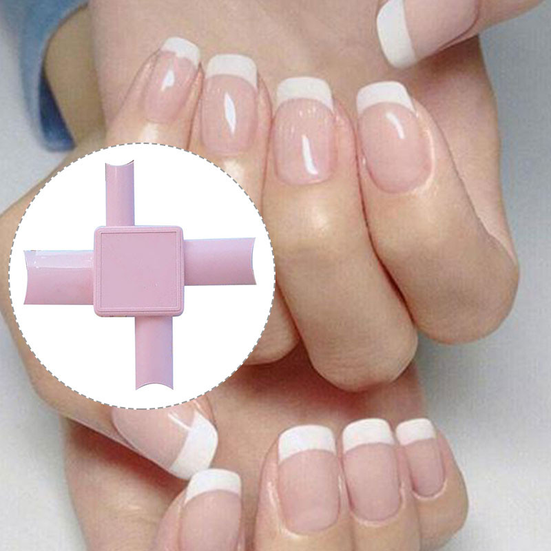 1PC Pro French Nail Tips Model Ghid de tuns pentru unghii acrilice W/Concave/În formă de inimă Instrument de tăiat manichiură franceză Nail Art Tool
