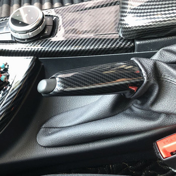 Въглеродни влакна Облицовка на капака на лоста на ръчната спирачка за BMW E46 E90 E91 E92 E93 E86 E87 F31 F32 F61 F20 Аксесоари за вътрешен декор Ремонт