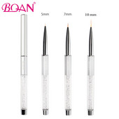 BQAN 1 Buc Nail Art Painting Liner Desen Linie Pen Perie 5 mm/7 mm/10 mm Manichiură Artă Lustruit Flori Gel Perie Instrumente