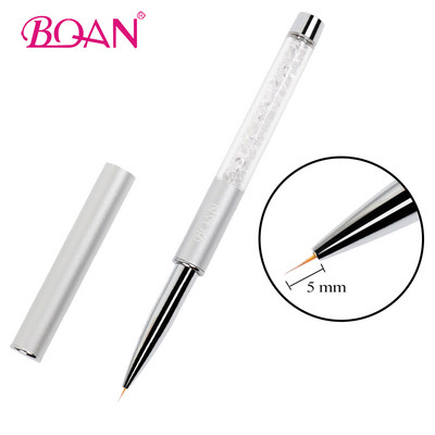 BQAN 1 Buc Nail Art Painting Liner Desen Linie Pen Perie 5 mm/7 mm/10 mm Manichiură Artă Lustruit Flori Gel Perie Instrumente