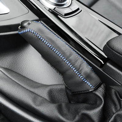 Piele Gears Husa frana de mana Auto Interior pentru Skoda Octavia A5 A7 RS Fabia Superb Rapid Yeti Accesorii Car Styling