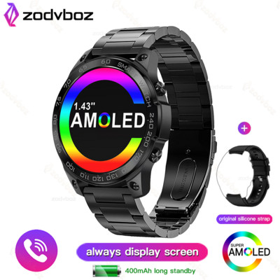 2023 Nou ceas inteligent pentru bărbați Hi-Fi Voice Calling 1,43 inch Afișare permanent Ceasuri sport Bărbați IP68 Smartwatch rezistent la apă pentru Xiaomi