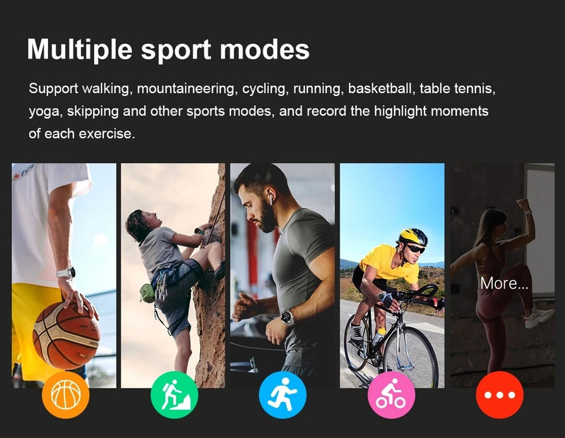 2023 Nou ceas inteligent pentru bărbați Hi-Fi Voice Calling 1,43 inch Afișare permanent Ceasuri sport Bărbați IP68 Smartwatch rezistent la apă pentru Xiaomi