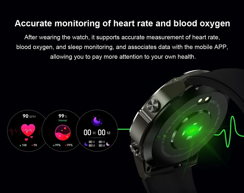 2023 Nou ceas inteligent pentru bărbați Hi-Fi Voice Calling 1,43 inch Afișare permanent Ceasuri sport Bărbați IP68 Smartwatch rezistent la apă pentru Xiaomi