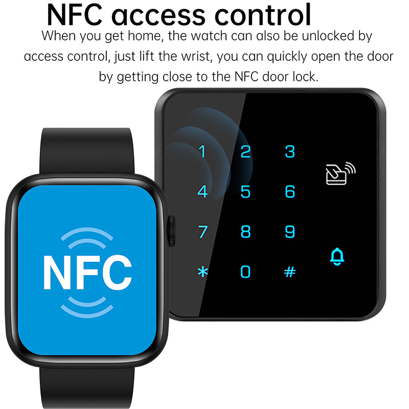 2023 Νέο NFC Bluetooth Call Smartwatch Women 1,83 "HD 240*284 Screen True Blood Oxygen Heart Rate Monitor Smart Watch for Xiaomi