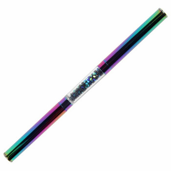 1PCS Rainbow Dual-Ended Nail Dotting Pen Crystal Beads Handle Rhinestone Studs Picker Wax Pencil Manicure Nail Art Tools