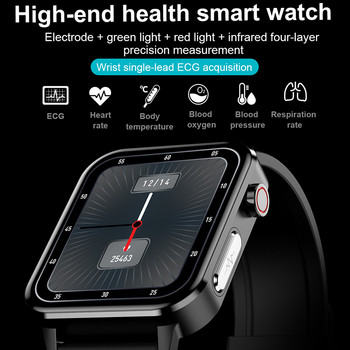 2022 Нов смарт часовник Мъжки ECG PPG Сърдечен ритъм Телесна температура Дамски Smartwatch Фитнес тракер Спортен часовник за мъже Xiaomi Huawei